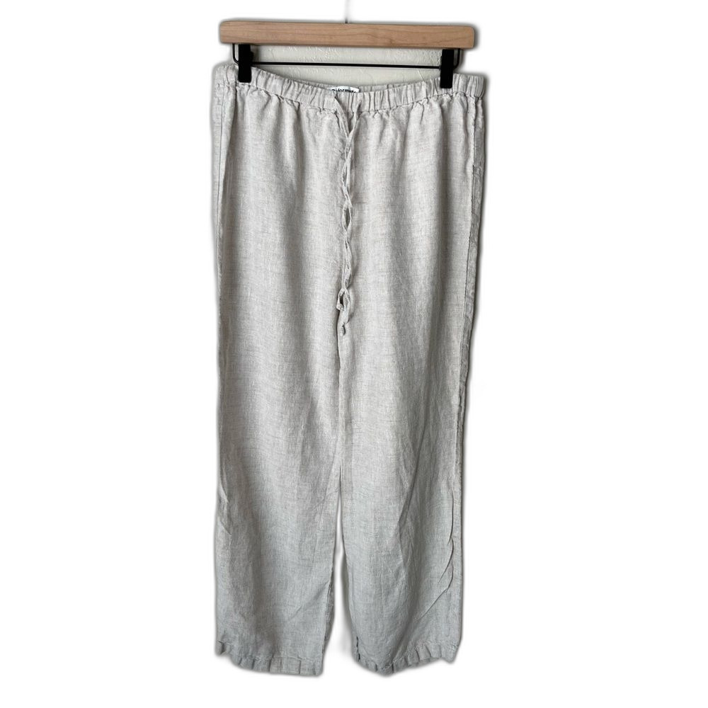 Reformation Cream Wide Leg Pants